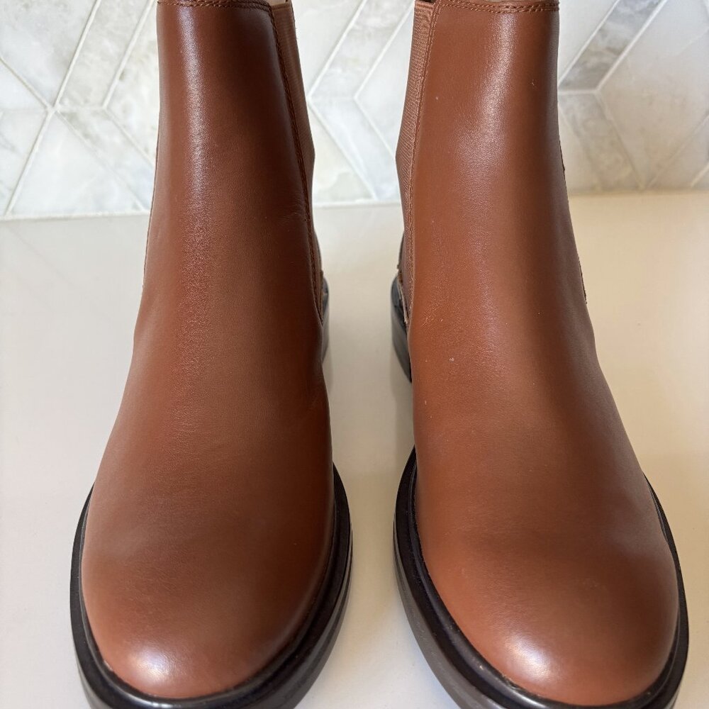 Madewell Brown Pull On Ankle Boot The Benning Bennington Chelsea Boot Size 8 - Picture 2 of 9